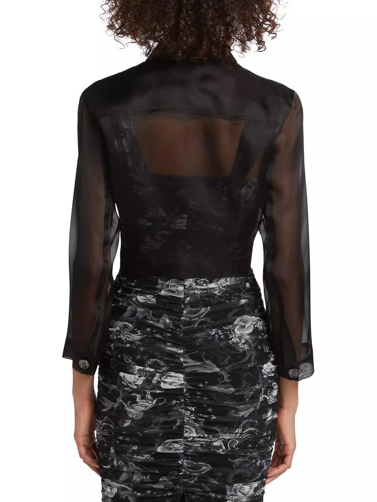 L'Agence Anders Silk Organza Jacket 5