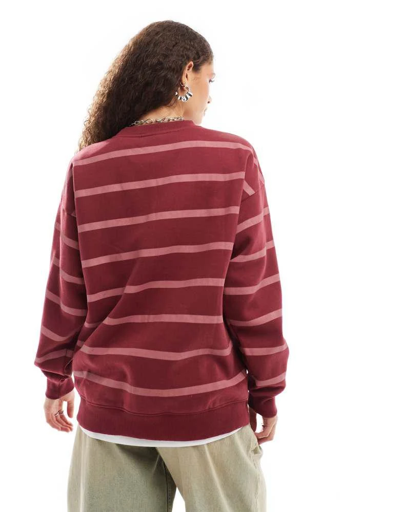 Daisy Street Daisy Street pink stripe LA embroidered sweatshirt 4