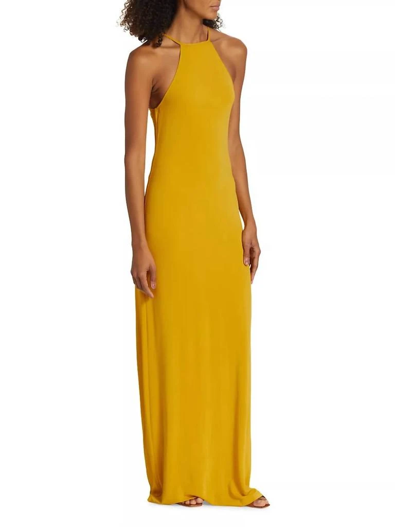 Nili Lotan Lucette Dress In Mustard 4