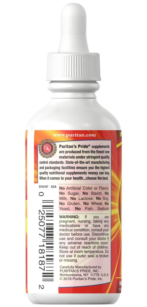 Puritan's Pride B-12 5000 mcg 2 fl oz Liquid 3