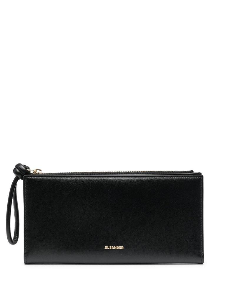 Green Giro Wallet by Jil Sander on Sale