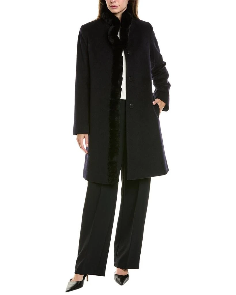 FLEURETTE Long Wool-Blend Coat 1