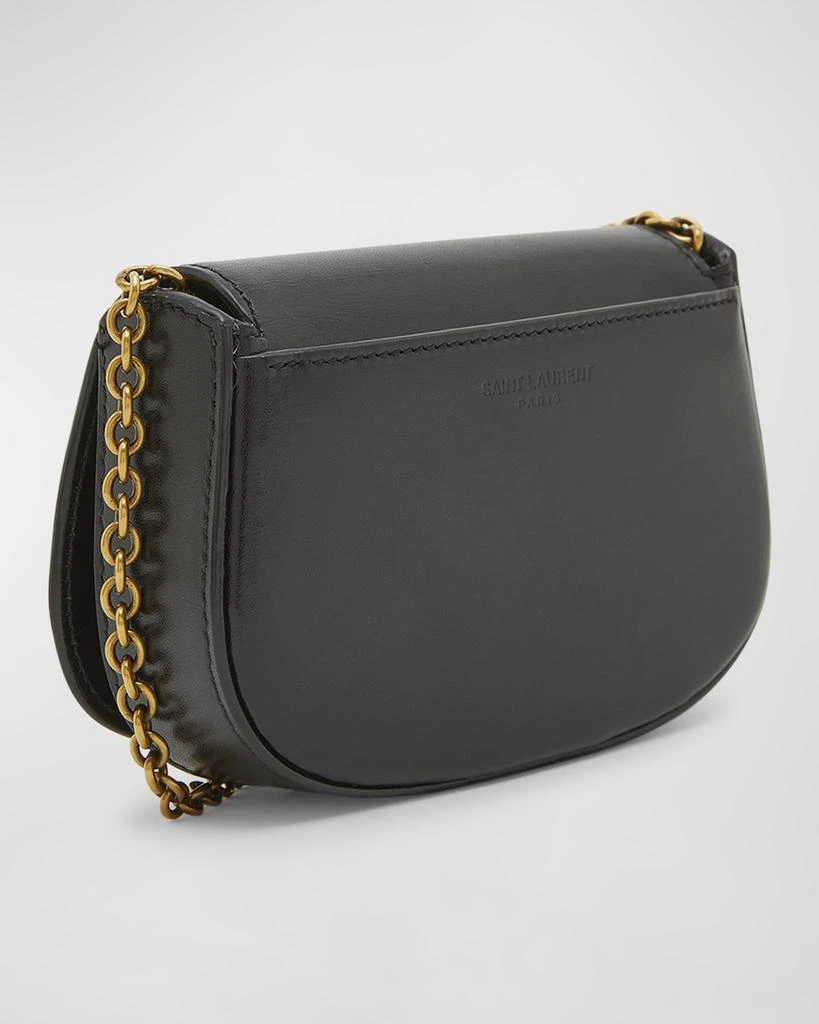Yves Saint Laurent Mini YSL Wallet On Chain in Smooth Leather 4