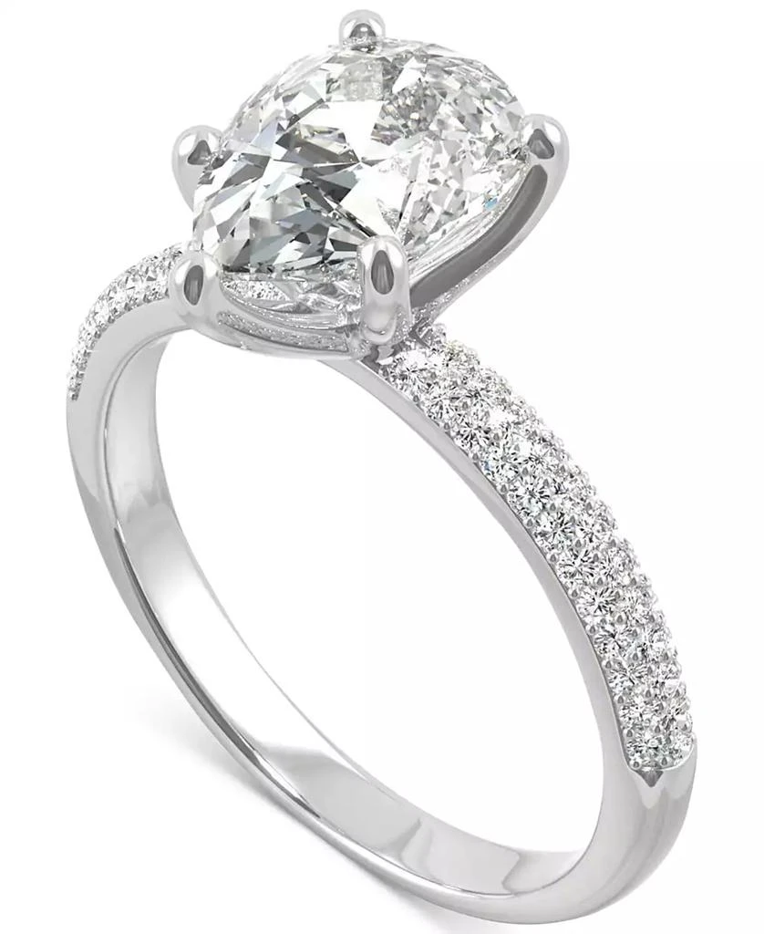 Charles & Colvard Moissanite Pear Engagement Ring (2-3/8 ct. t.w. DEW) in 14k White Gold 3
