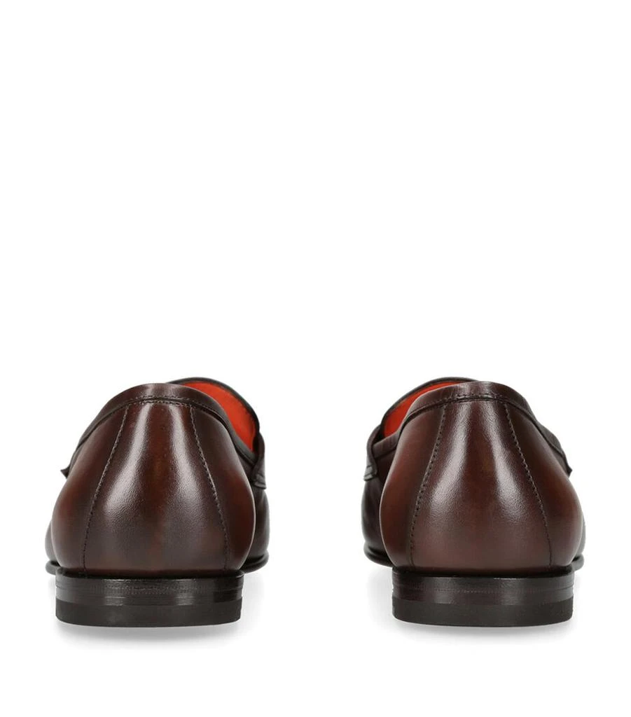 Santoni Leather Carlos Loafers 2