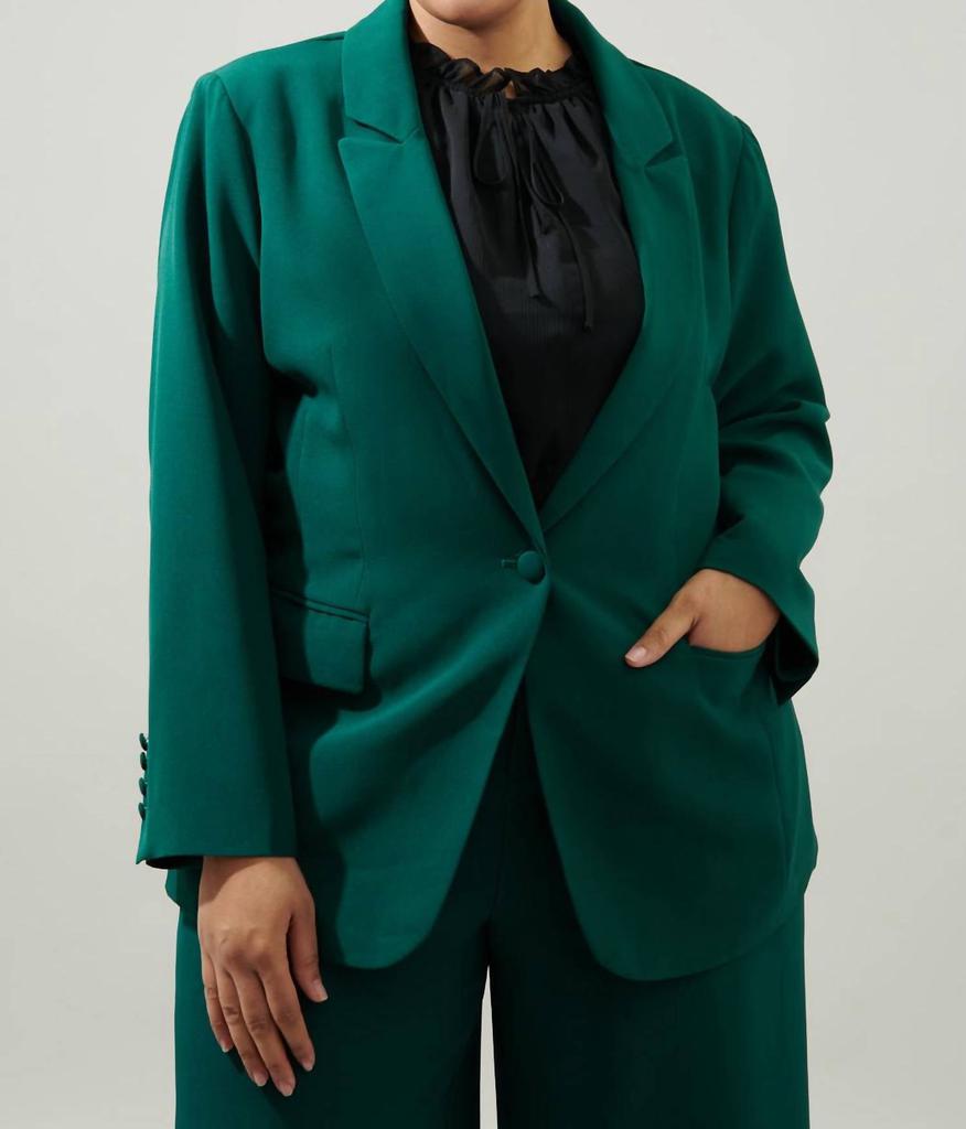Sugarlips Sugarlips - Chelsea Fitted Notch Lapel Blazer - Plus