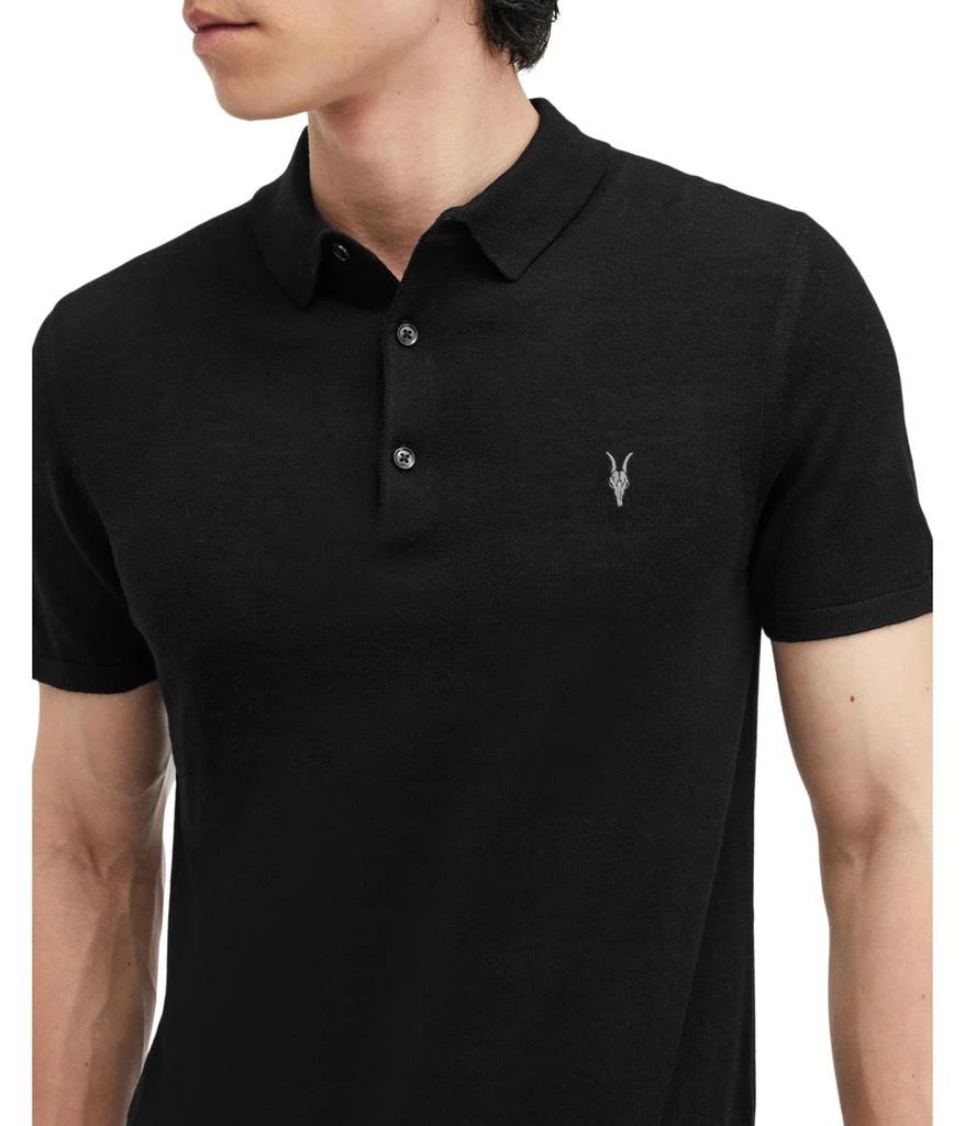 ALL SAINTS Mode Merino Short Sleeve Polo 3