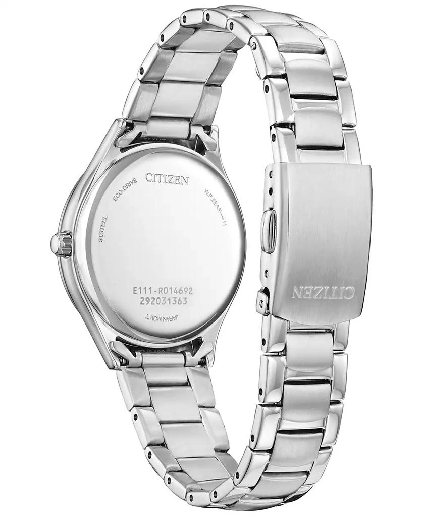 Citizen Eco-Drive Women's Crystal Stainless Steel Bracelet Watch  34mm 3