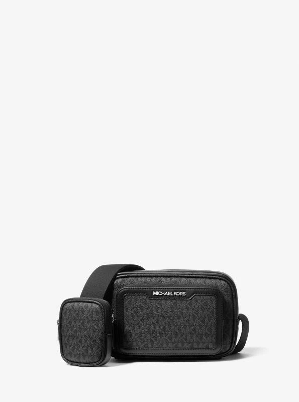 Michael Kors Cooper Signature Logo Camera Crossbody Bag With Pouch