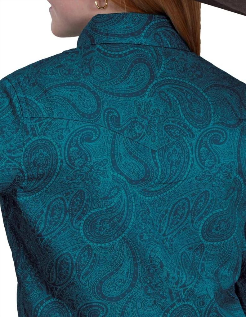 STETSON Stetson - Fitted Paisley Print Snap Shirt