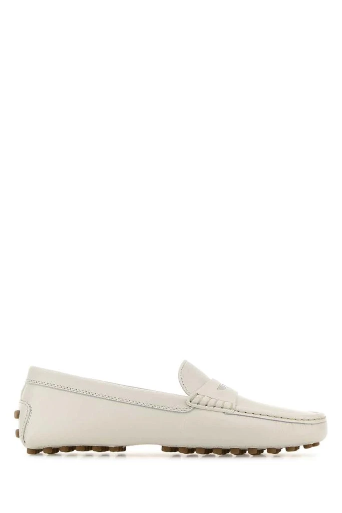 Tod's WHITE LEATHER LOAFERS 1