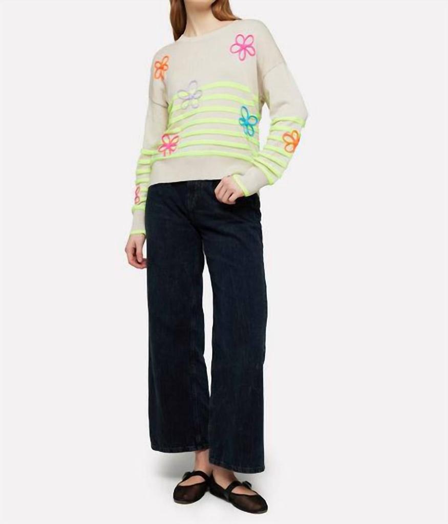 Always Whisper - Stripe Crew Sweater