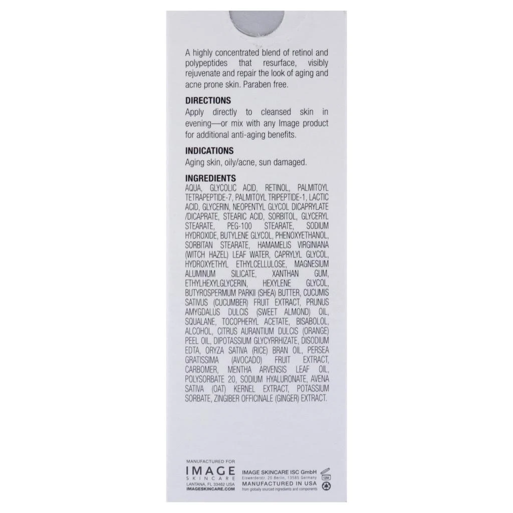 IMAGE Ageless Total Retinol-A Creme by  for Unisex - 1 oz Cream 6