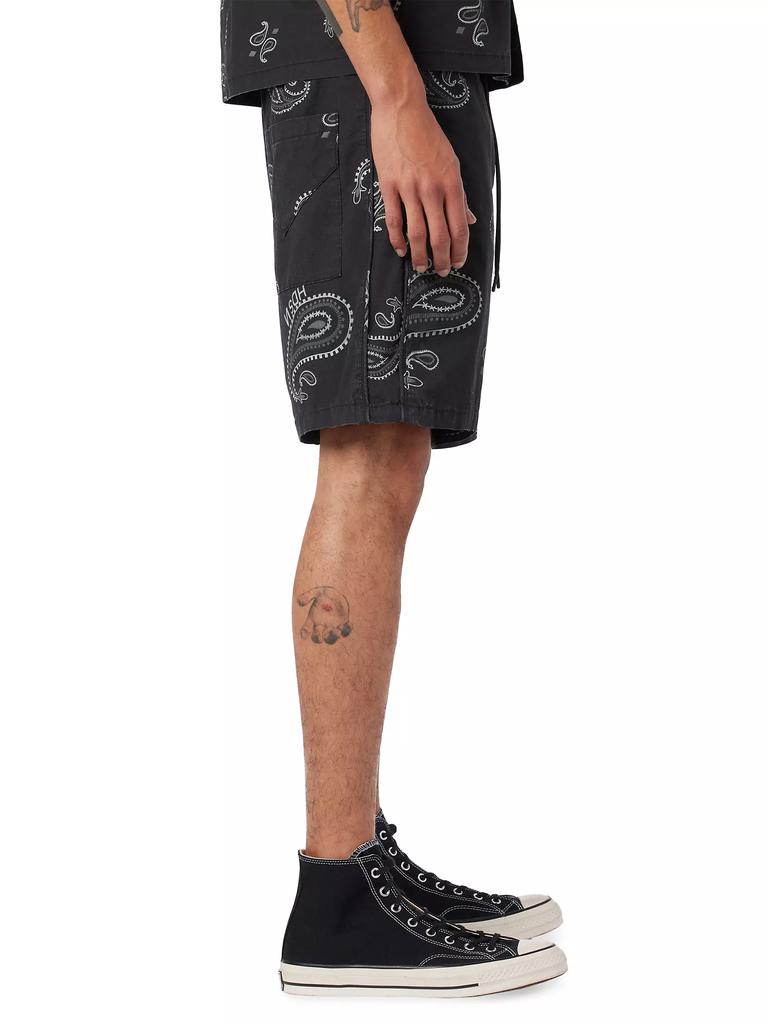 Hudson Jeans Bandana Racer Shorts - Shorts - BeyondStyle