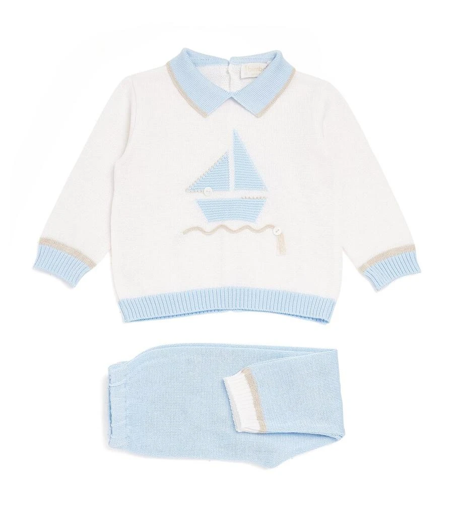 Bimbalo Cotton Polo Shirt and Trousers Set (1-24 Months) 1