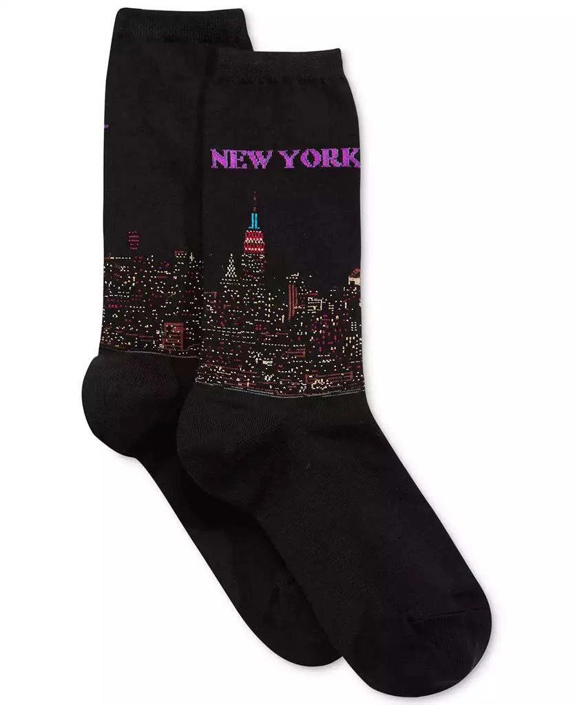 Hot Sox Women's New York Fashion Crew Socks 1