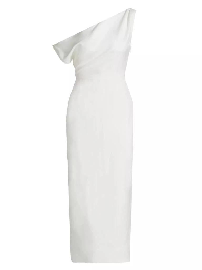 If Only Studio Off-the-Shoulder Linen-Blend Midi-Dress 1