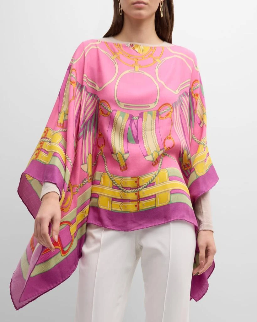 Rani Arabella Stir Up Print Cashmere & Silk Scarf 7