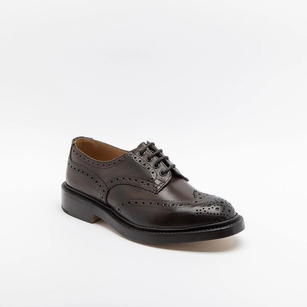 TRICKER'S Bourton Espresso Burnished Calf Derby Shoe (leather Sole) 1