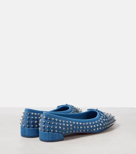 Christian Louboutin Sweetie Jane Spikes denim ballet flats 3