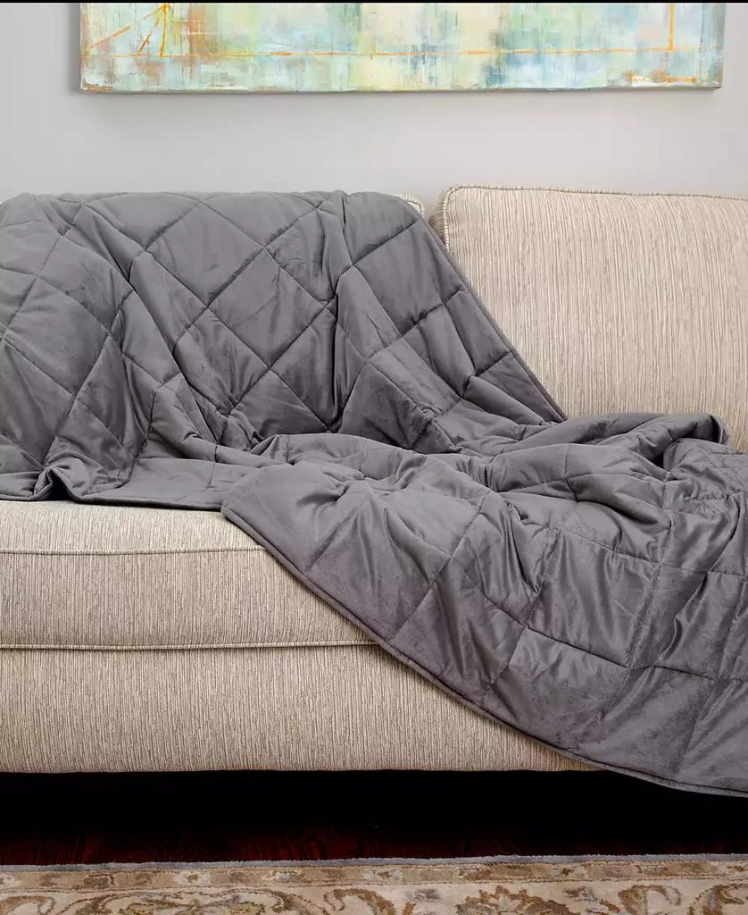 Sealy Quilted Plush 12.2lbs Weighted Blanket 1