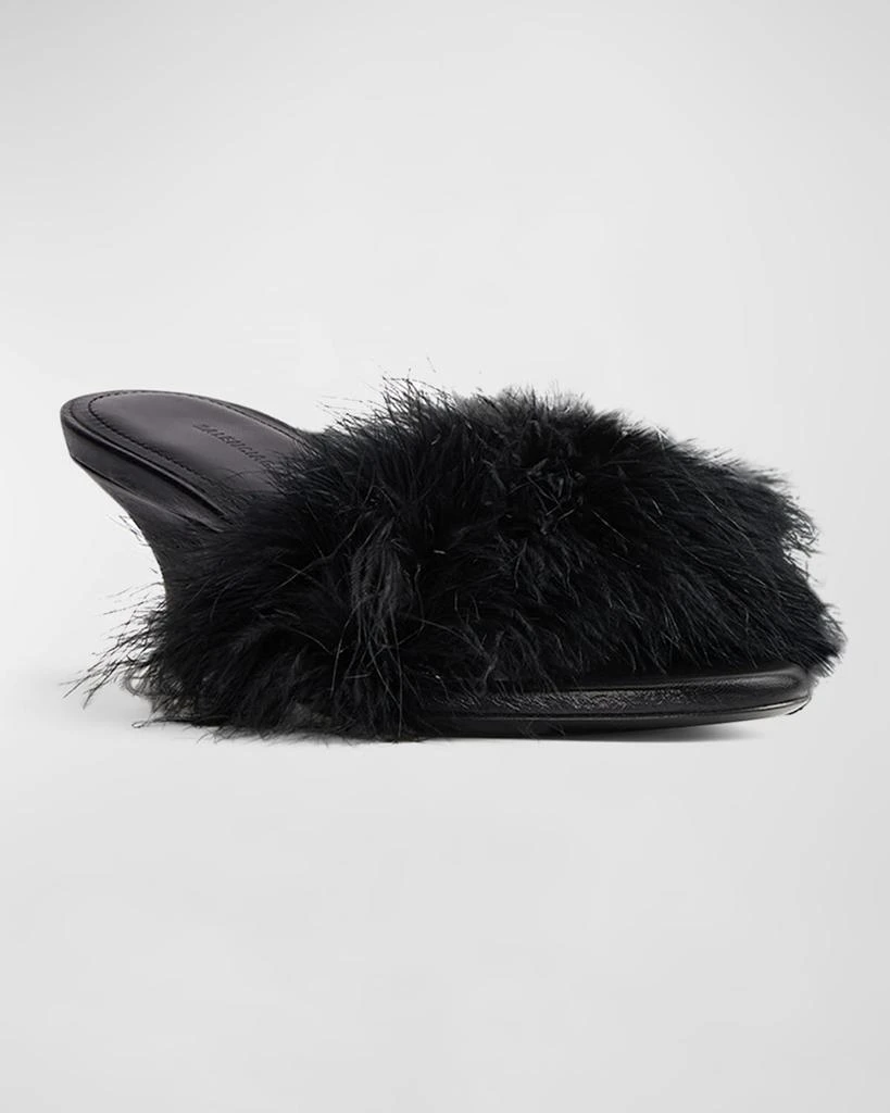 Balenciaga Boudoir Feather Mule Sandals 3