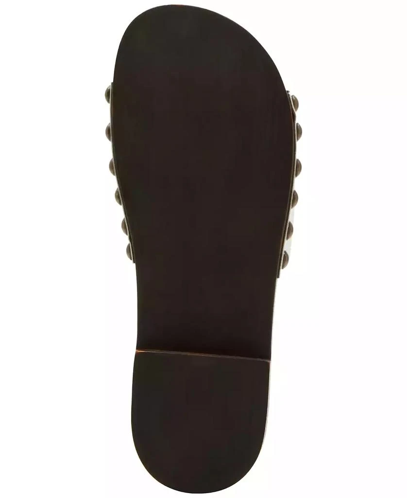 Steve Madden Women's Cento Wooden Flatform Slide Sandals 5