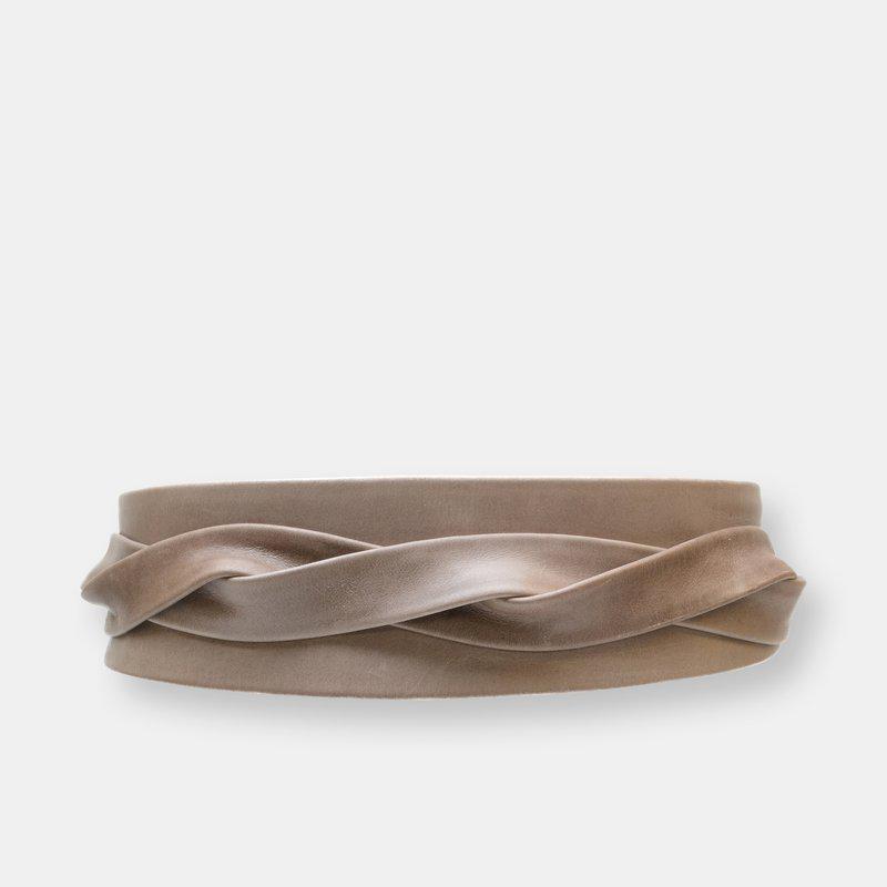 ADA Collection Classic Wrap Belt Taupe ONE-SIZE