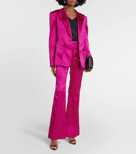 Tom Ford Low-rise flared satin pants 2