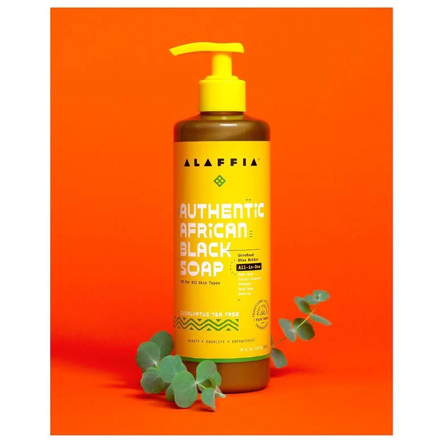 Alaffia Authentic African Black Soap All-In-One Eucalyptus Tea Tree 5