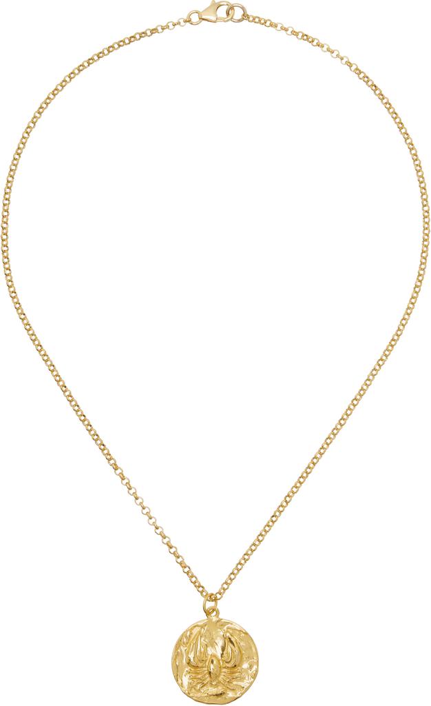 Alighieri Gold 'The Reader of the Sea' Necklace