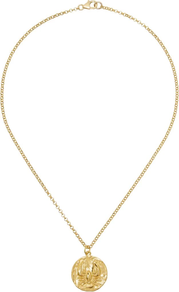 Alighieri Gold 'The Reader of the Sea' Necklace 1