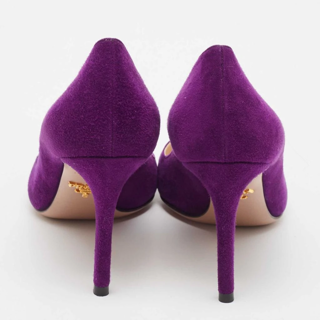 Prada Prada Purple Suede Pointed Toe Pumps Size 37 5