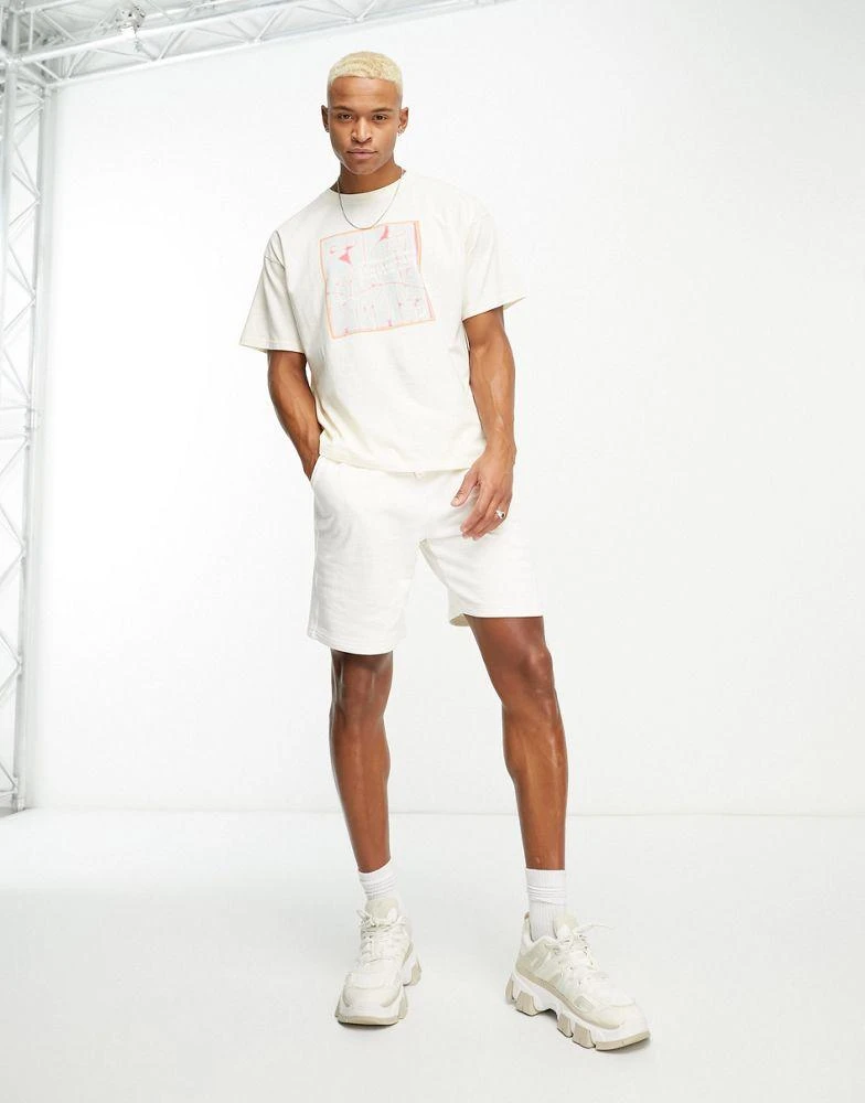 Fila Fila Gordon t-shirt with retro back print in off white 3