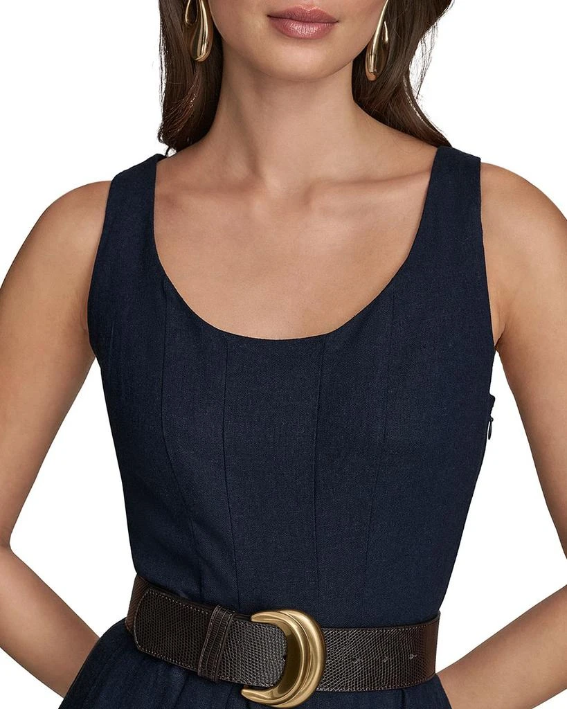 Donna Karan Belted A Line Dress - Nightfall - 16 Donna Karan Belted A Line Dress - Nightfall - 16