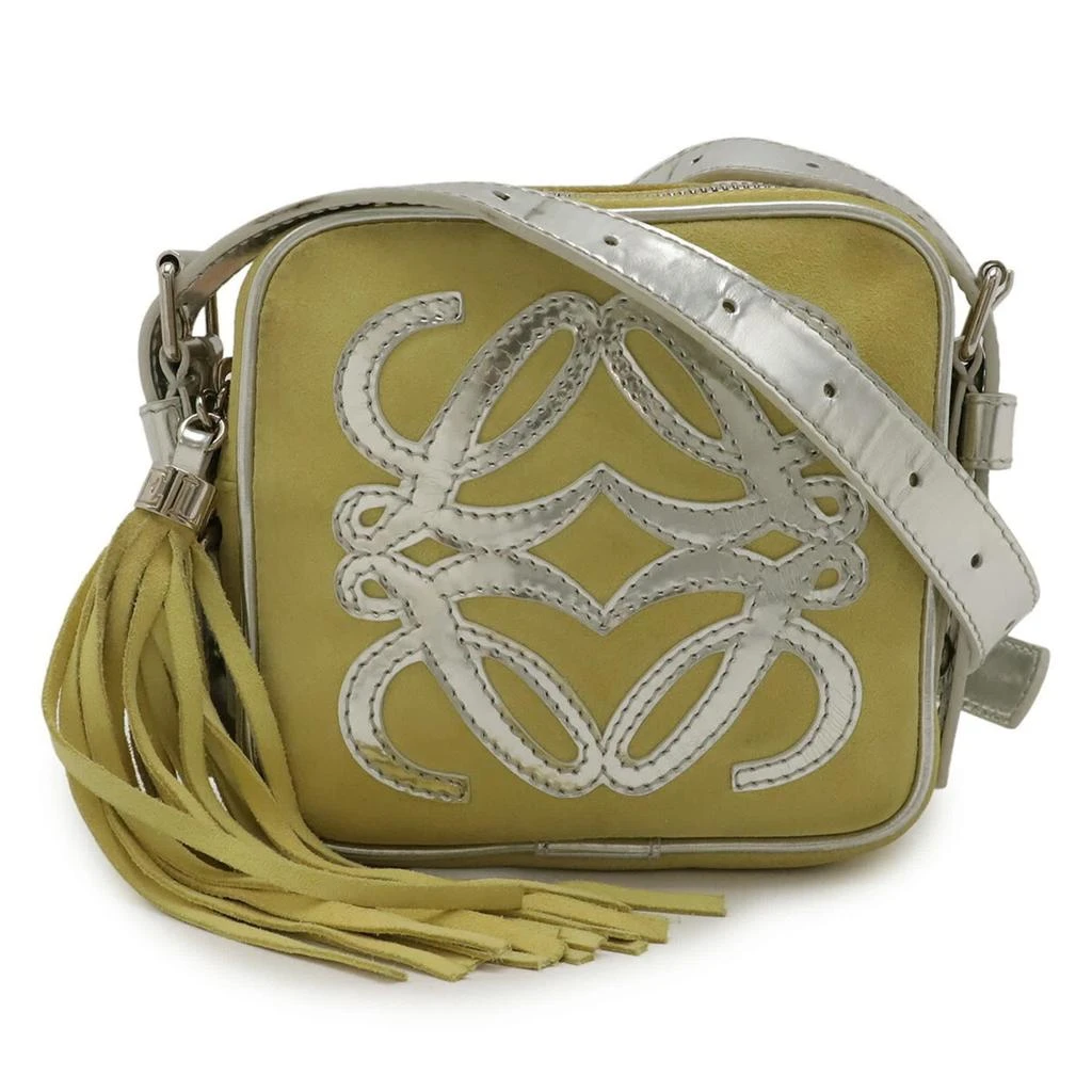 Loewe Metallic yellow Suede Leather Pochette Shoulder Bag (Pre-Owned)