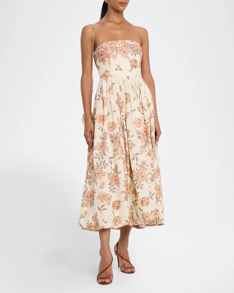 Cara Cara Anisha Strapless Linen Bubble Dress 2