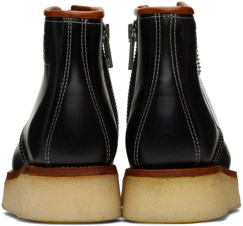 Kenzo Black Kenzo Yama Lace-Up Boots 2