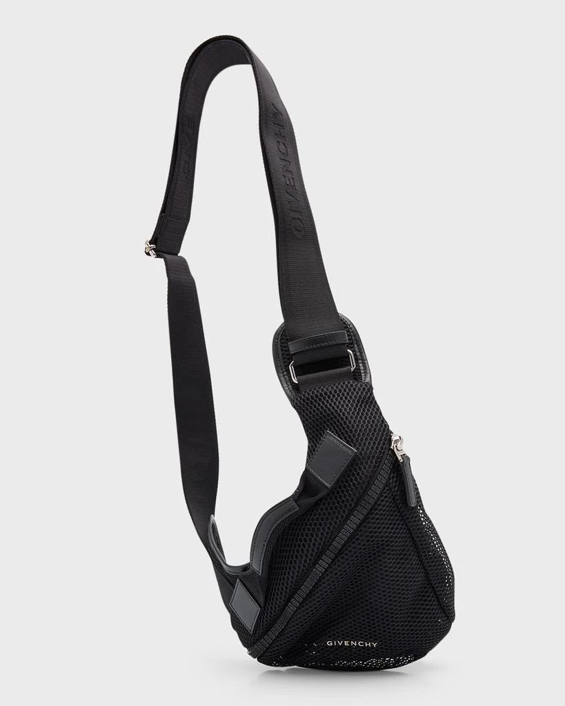 Givenchy Men's G-Zip Small Mesh Triangle Belt Bag 1