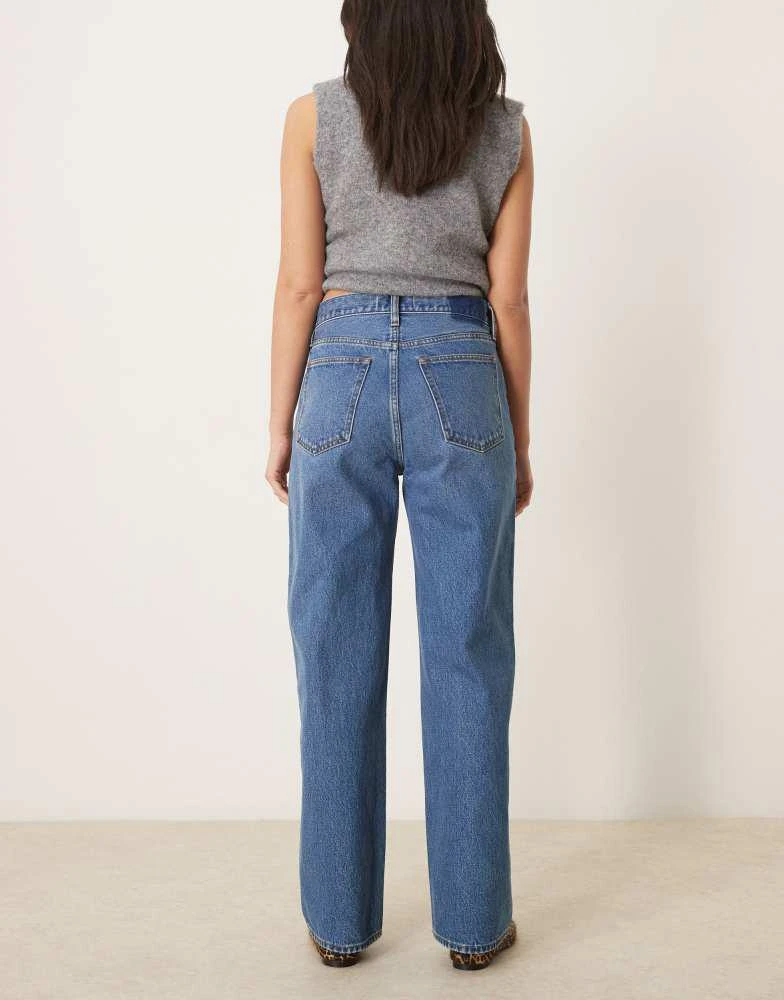 Abercrombie & Fitch Abercrombie & Fitch mid rise slouchy fit jean in dark wash 2