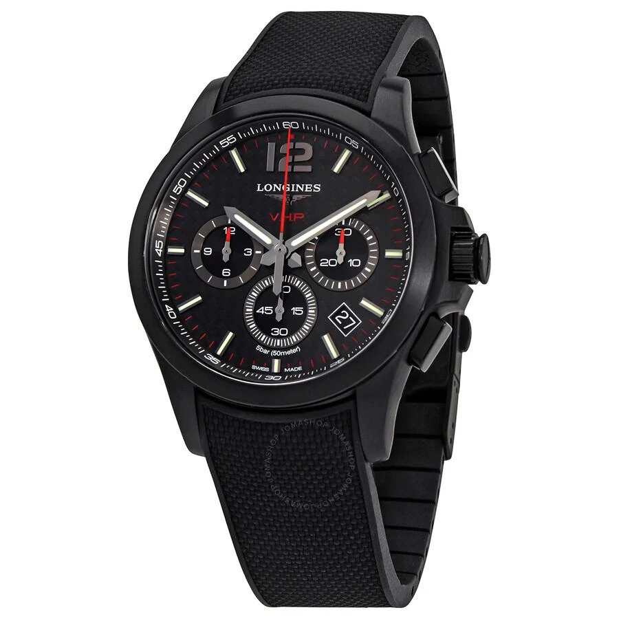 Longines Conquest V.H.P Carbon Fiber Dial Men's Watch L37172669 1
