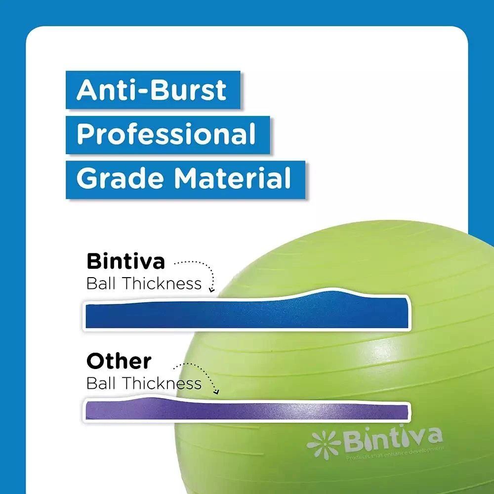 Bintiva Anti-Burst Exercise Stability Yoga Ball for Fitness 2
