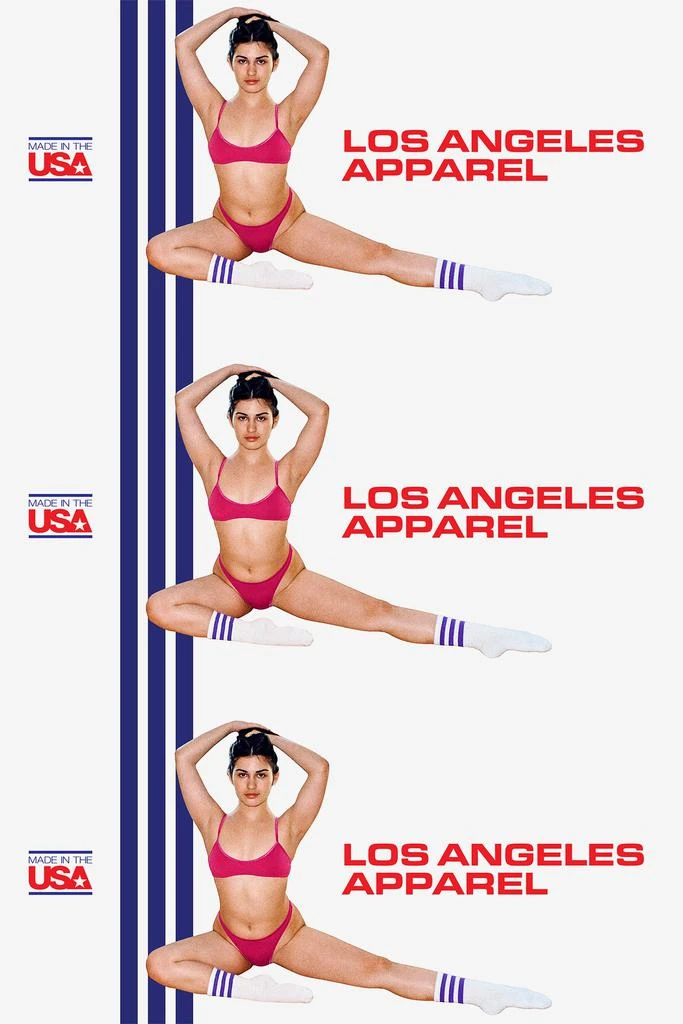 Los Angeles Apparel CALFSOCK - Unisex 3-Stripe Calf Sock 29