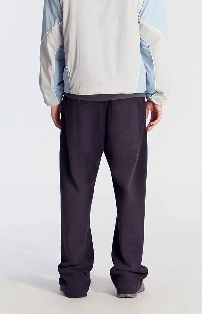 PacSun Black Washed Fleece Extreme Baggy Sweatpants 3