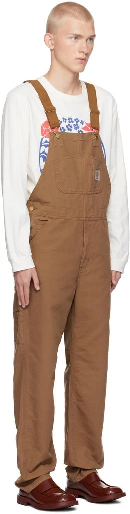 Carhartt WIP Brown Bib Overalls 2