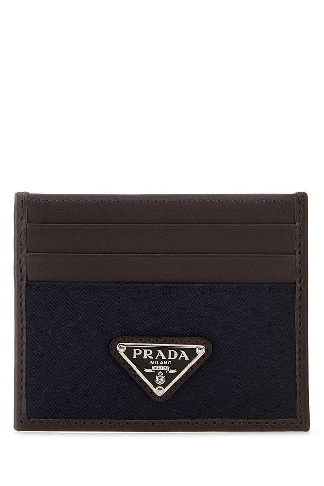 Prada Prada Triangle-Logo Two-Toned Cardholder 1