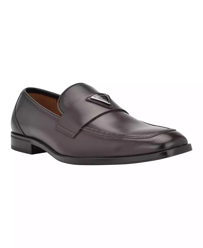 GUESS Men's Hemmer Square Toe Slip On Dress Loafers 1