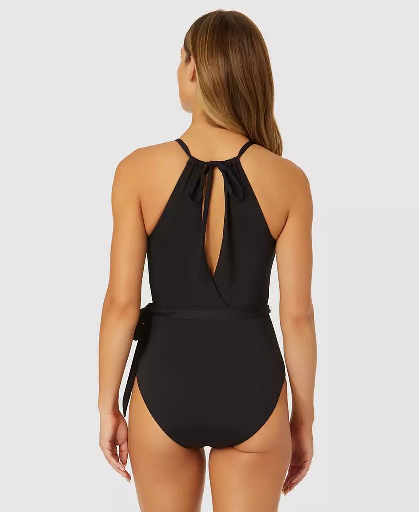 Anne Cole Women's Plunge-Neckline One-Piece Swimsuit