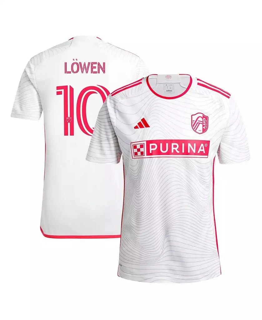 Adidas Men's Eduard Lowen White St. Louis City SC 2024 The Confluence Kit Replica Player Jersey 1