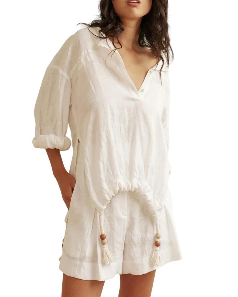 JUST BEE QUEEN Thea Top In Oyster